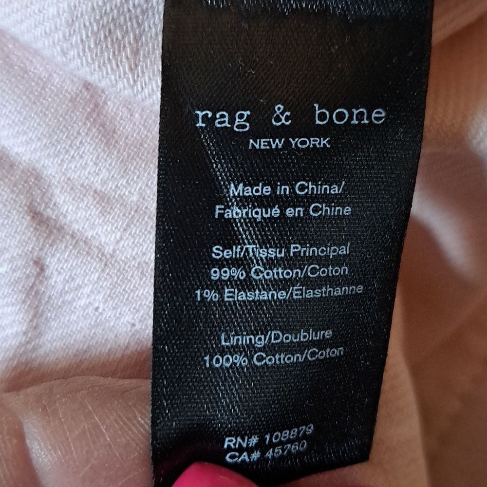 NWT Rag & Bone Blush Buckley Straight Leg Chinos - Picture 13 of 13